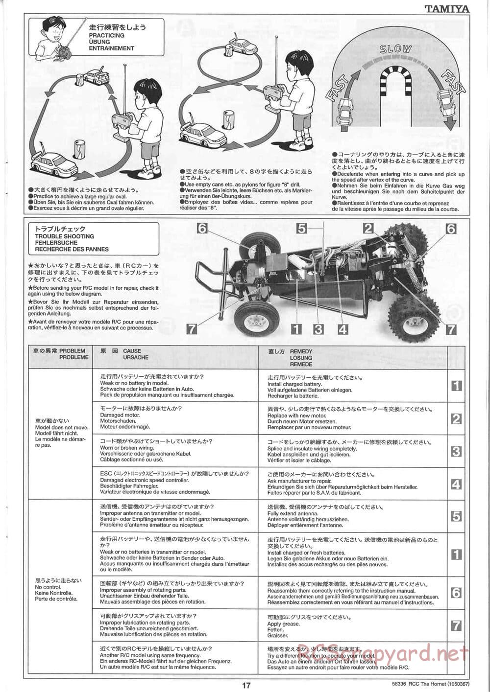 Tamiya - The Hornet (2004) - GH Chassis - Manual - Page 17