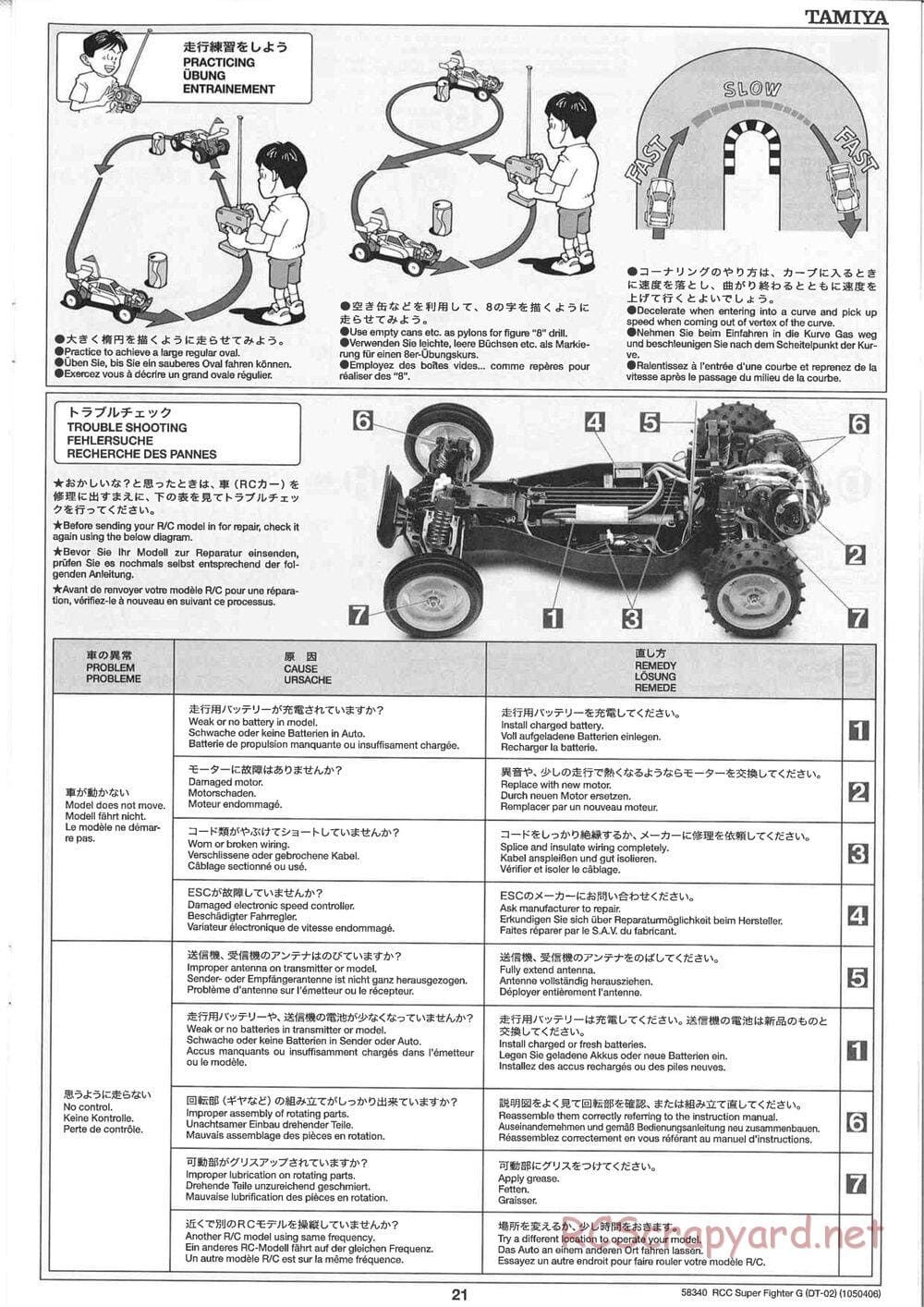 Tamiya - Super Fighter G Chassis - Manual - Page 21