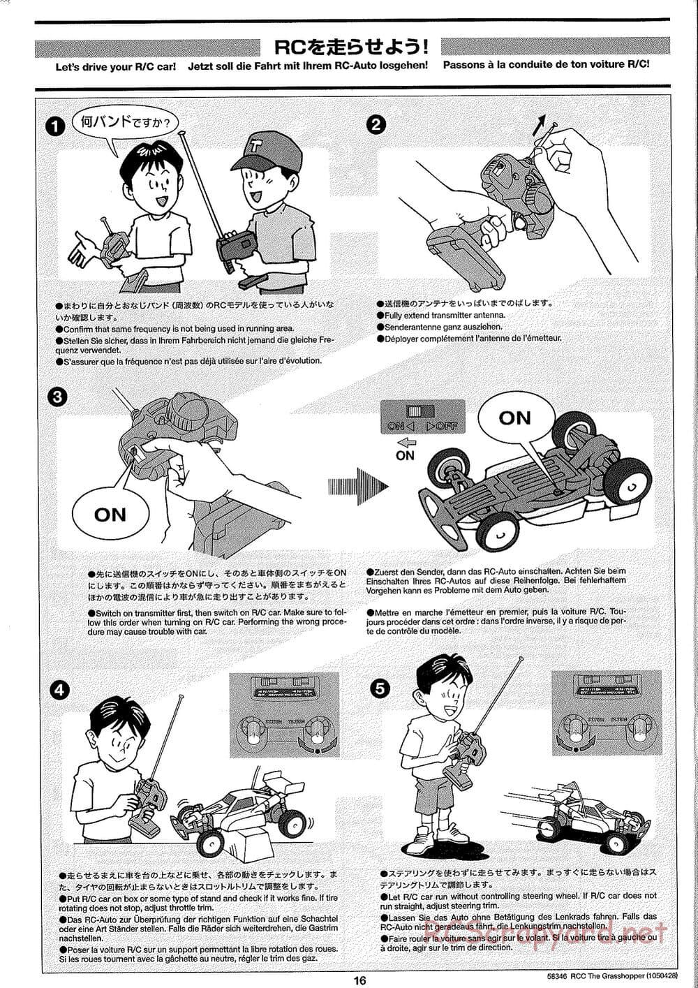 Tamiya - The Grasshopper (2005) - GH Chassis - Manual - Page 16