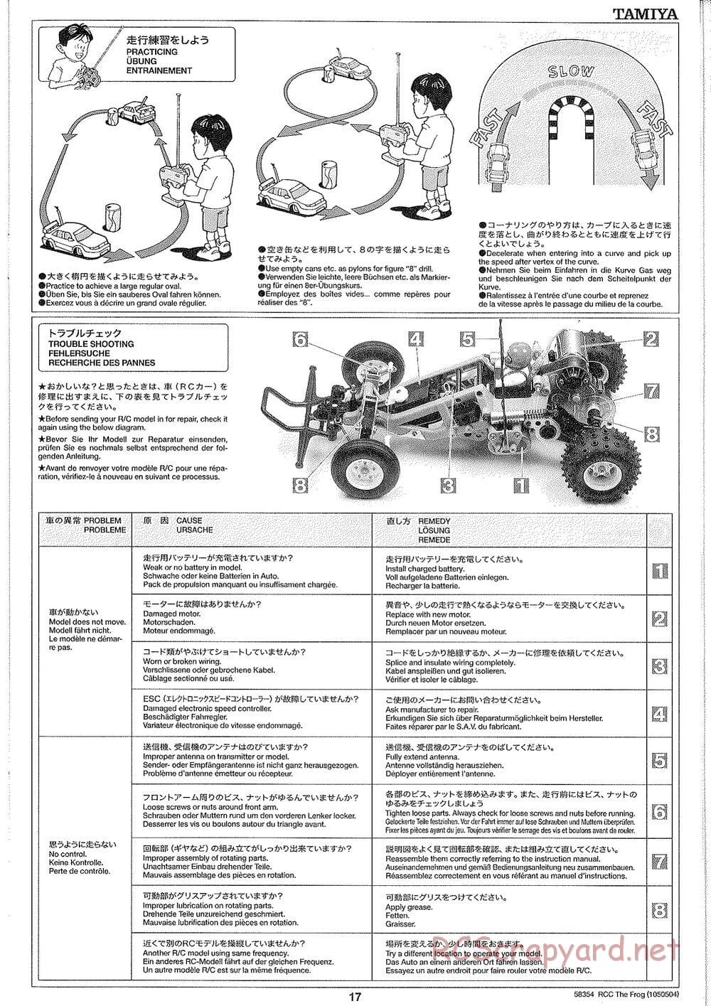 Tamiya - The Frog - 2005 - ORV Chassis - Manual - Page 17