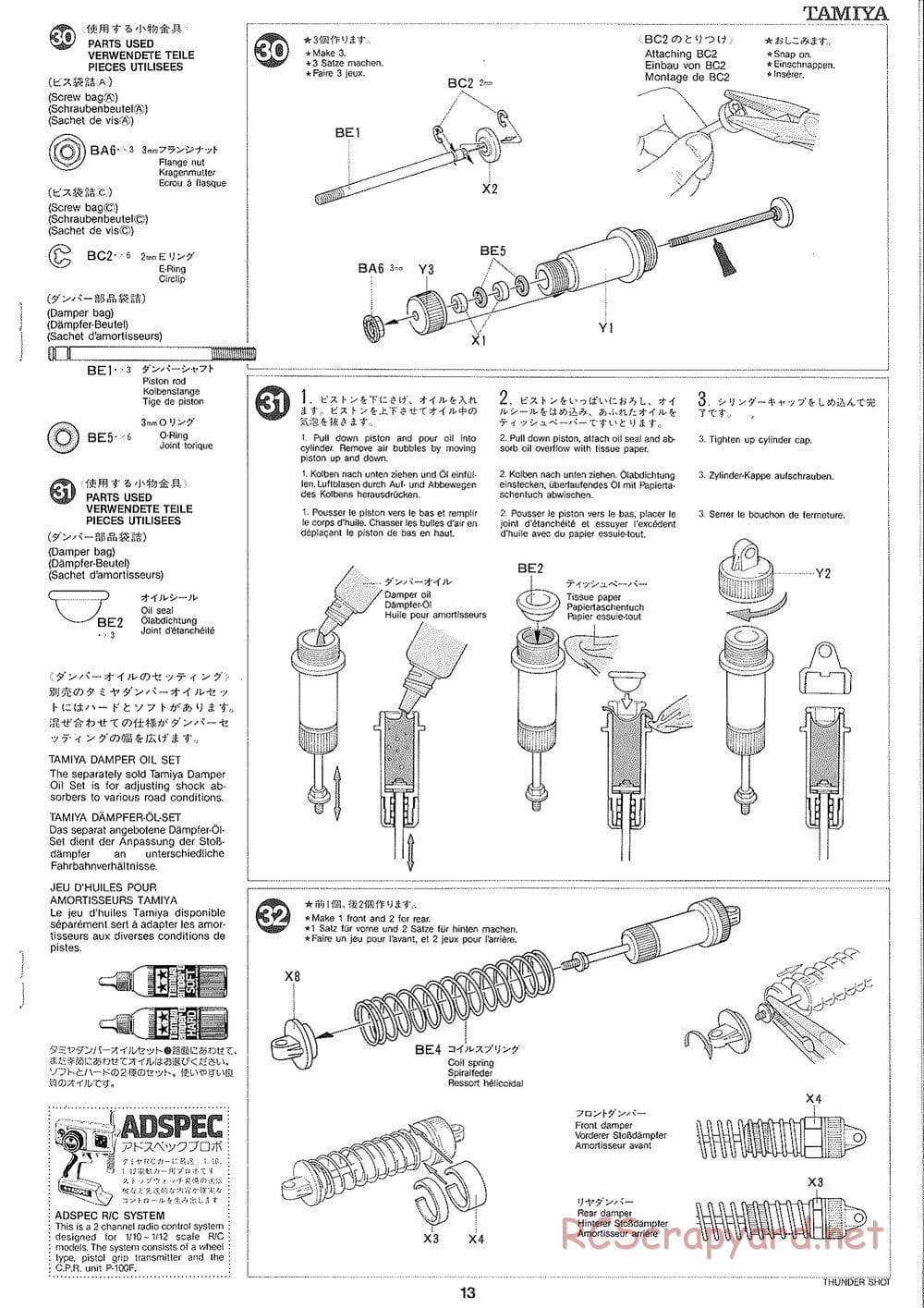 Tamiya - Thunder Shot - TS1 Chassis - Manual - Page 14