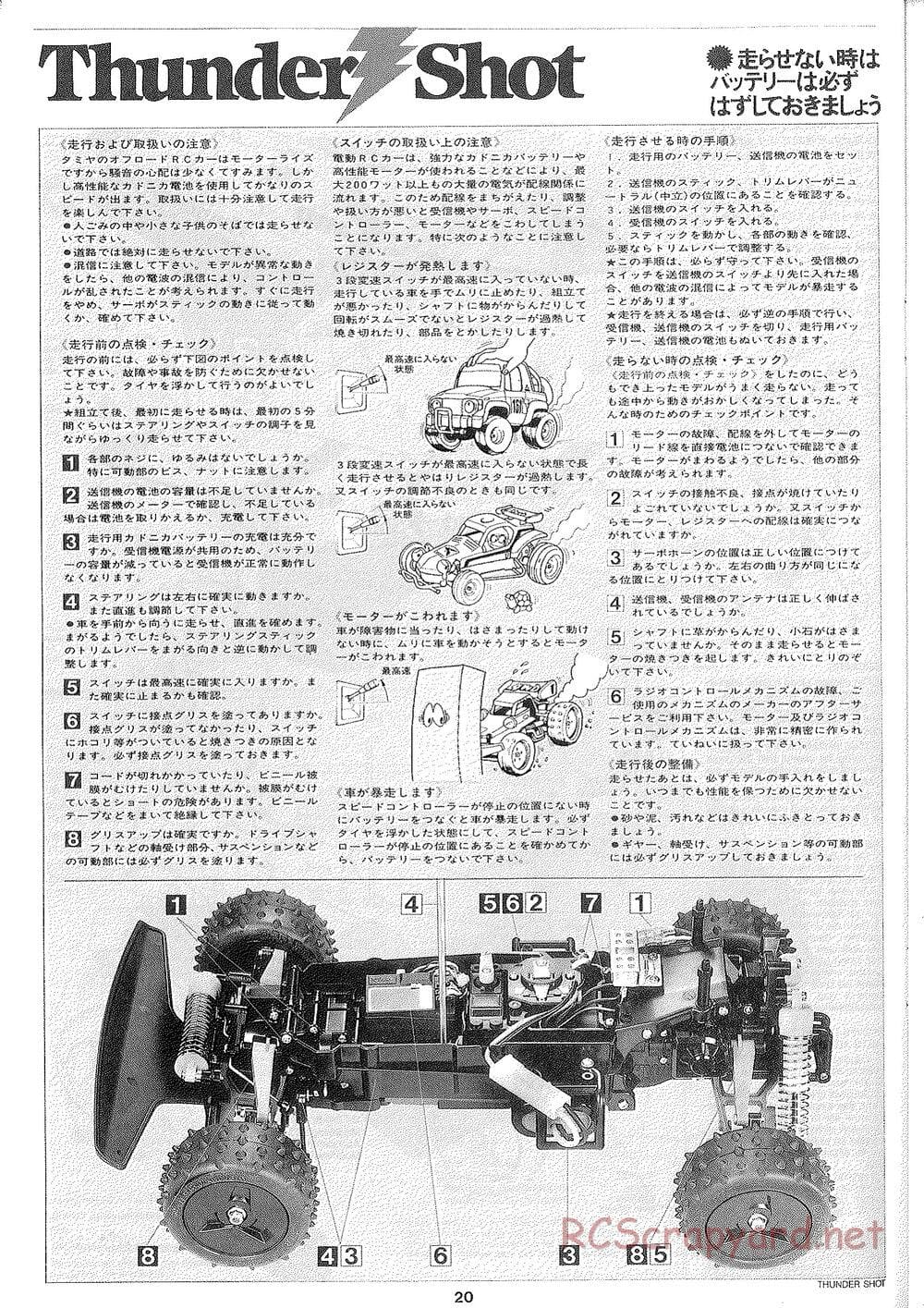 Tamiya - Thunder Shot - TS1 Chassis - Manual - Page 21