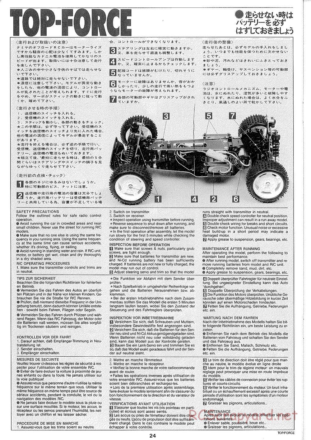 Tamiya - Top Force 2005 - DF-01 Chassis - Manual - Page 24