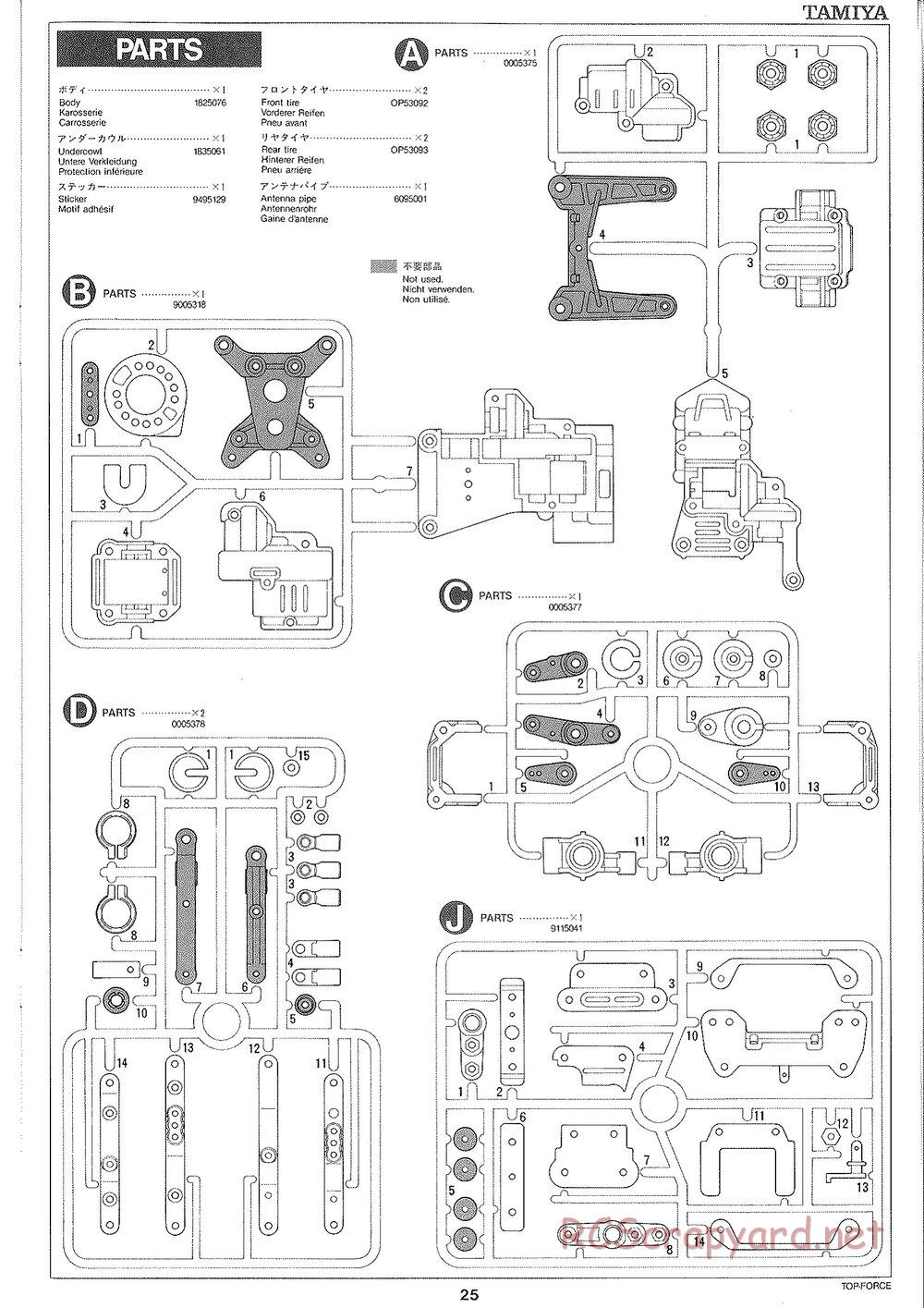 Tamiya - Top Force 2005 - DF-01 Chassis - Manual - Page 25
