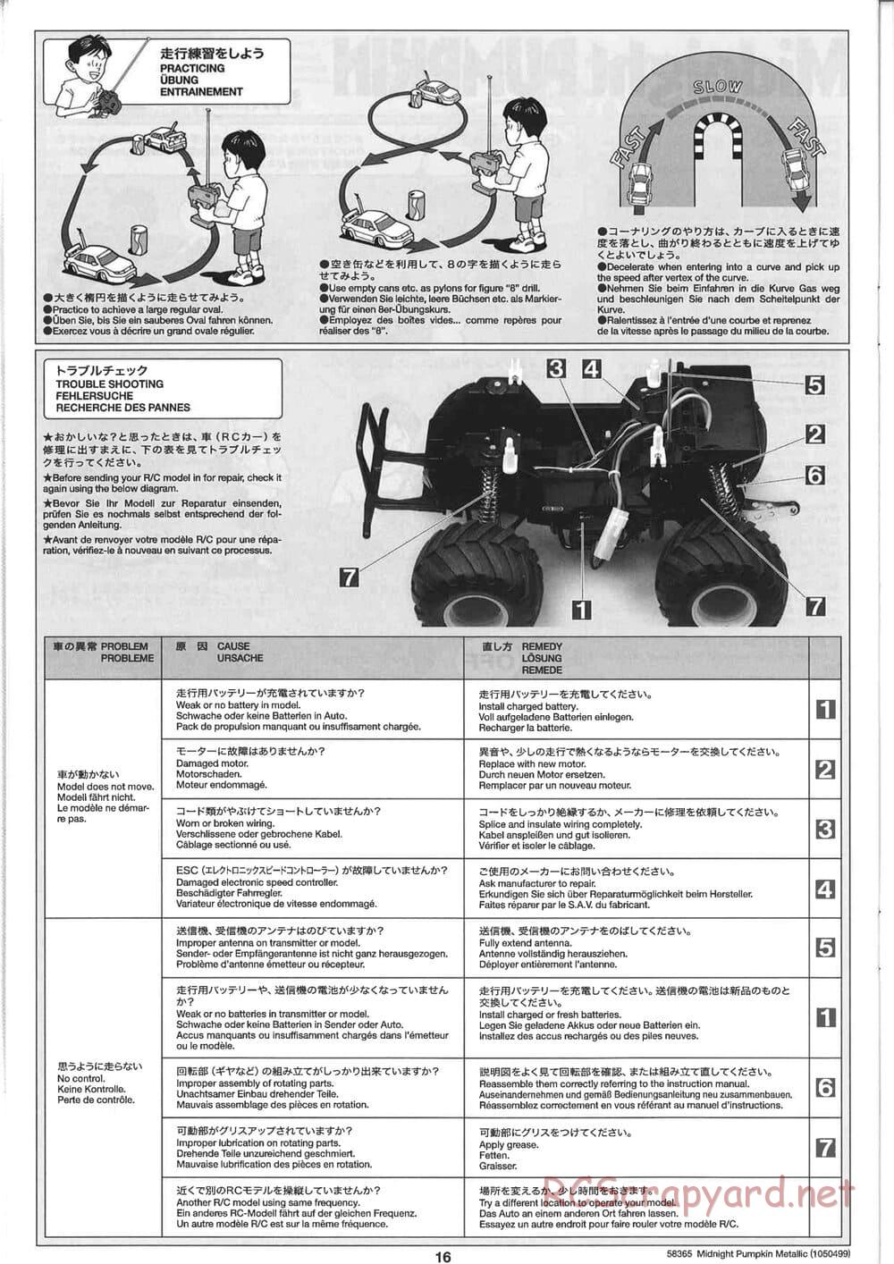 Tamiya - Midnight Pumpkin Chrome Metallic Special - CW-01 Chassis - Manual - Page 16