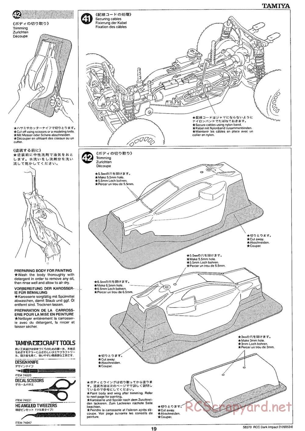 Tamiya - Dark Impact Chassis - Manual - Page 19