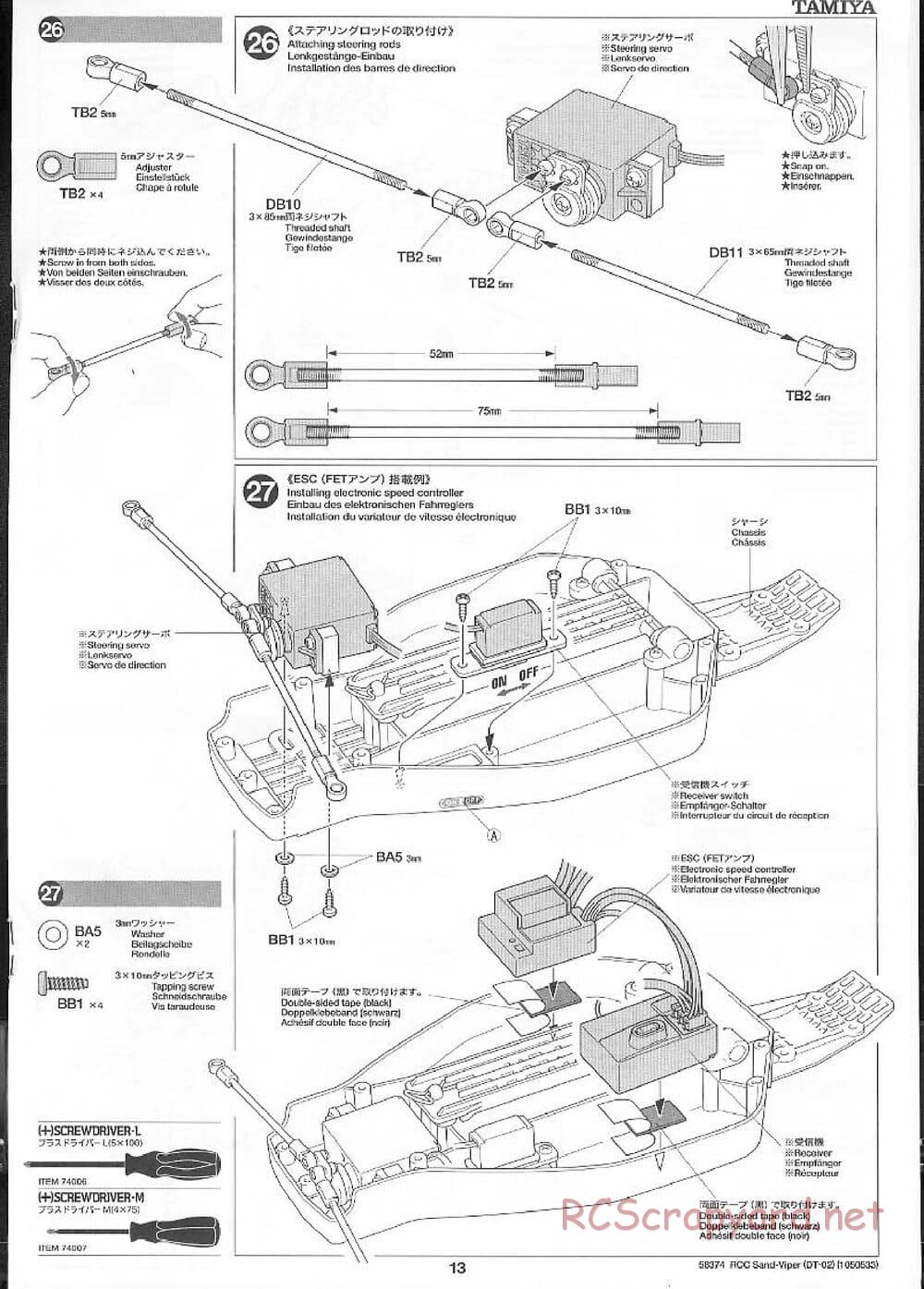 Tamiya - Sand Viper Chassis - Manual - Page 13