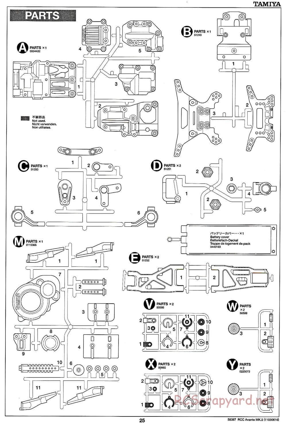 Tamiya - Avante Mk.II Chassis - Manual - Page 25