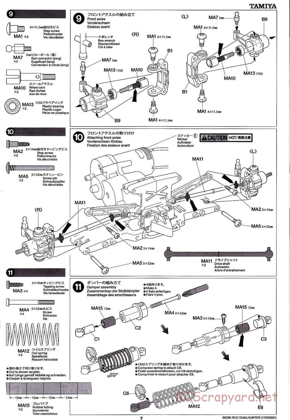 Tamiya - Dualhunter - WR-01 Chassis - Manual - Page 7