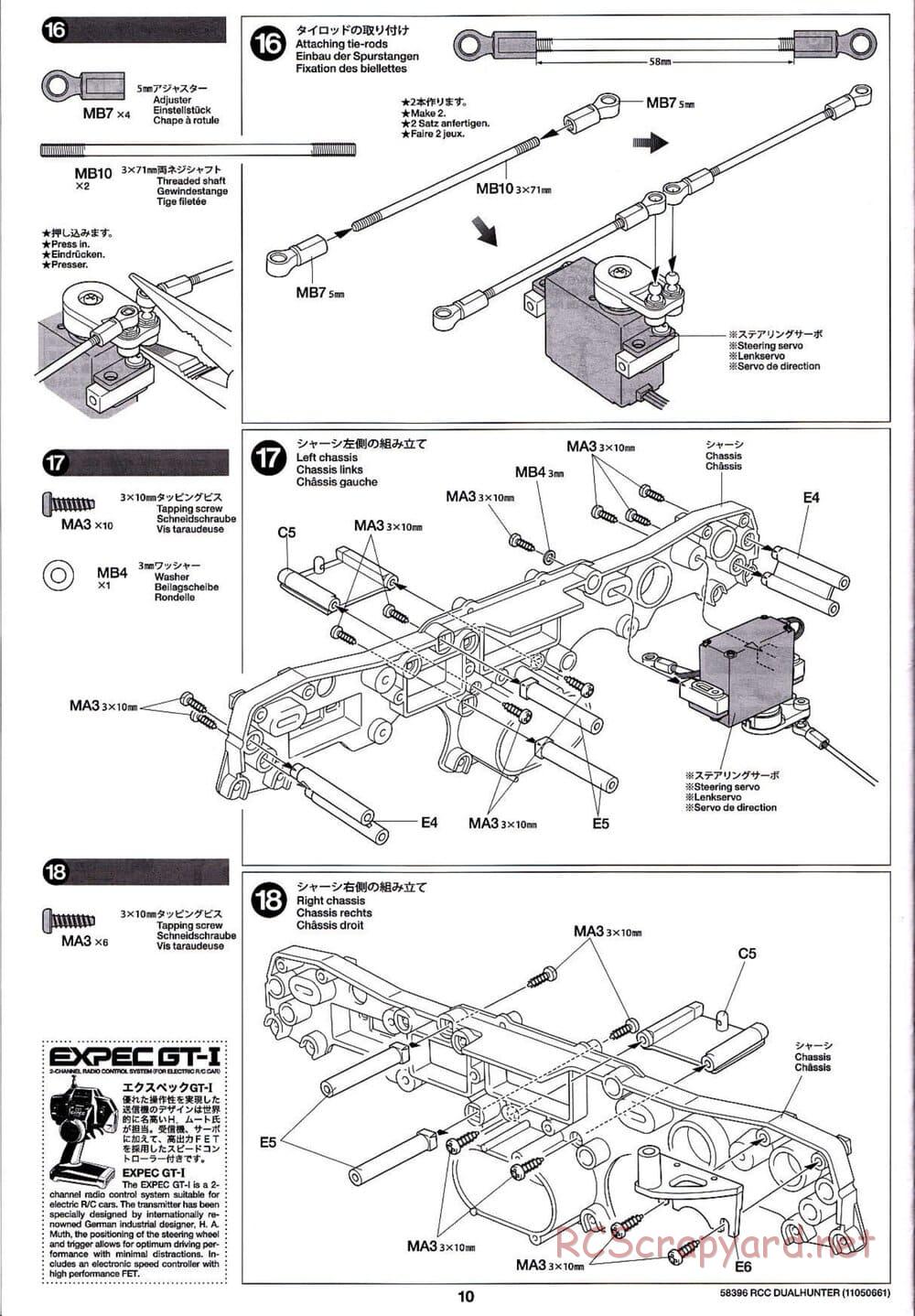 Tamiya - Dualhunter - WR-01 Chassis - Manual - Page 10