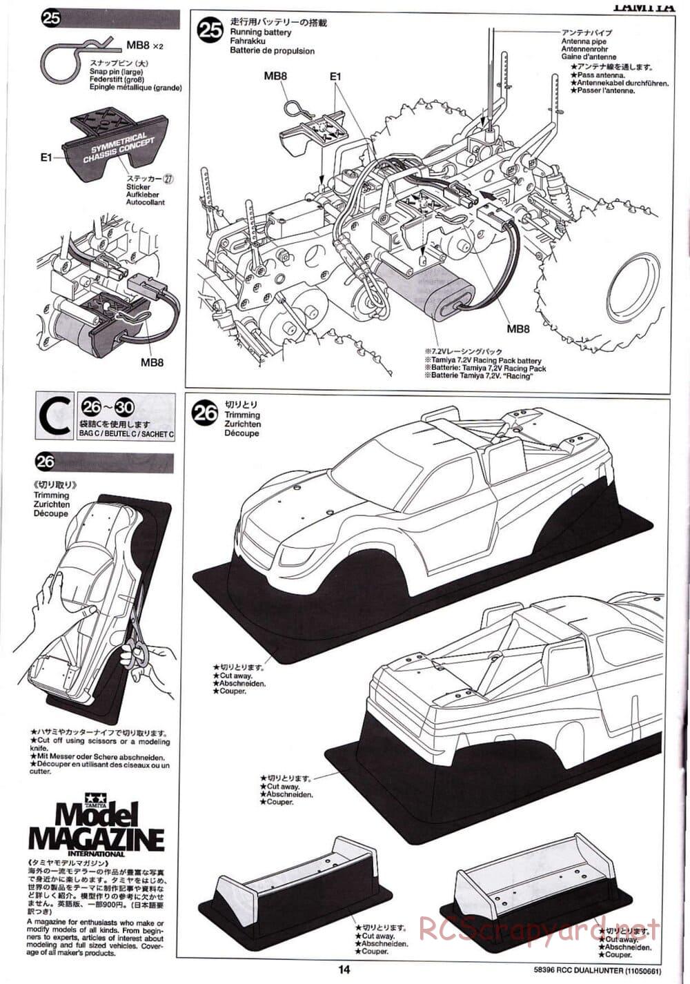 Tamiya - Dualhunter - WR-01 Chassis - Manual - Page 14
