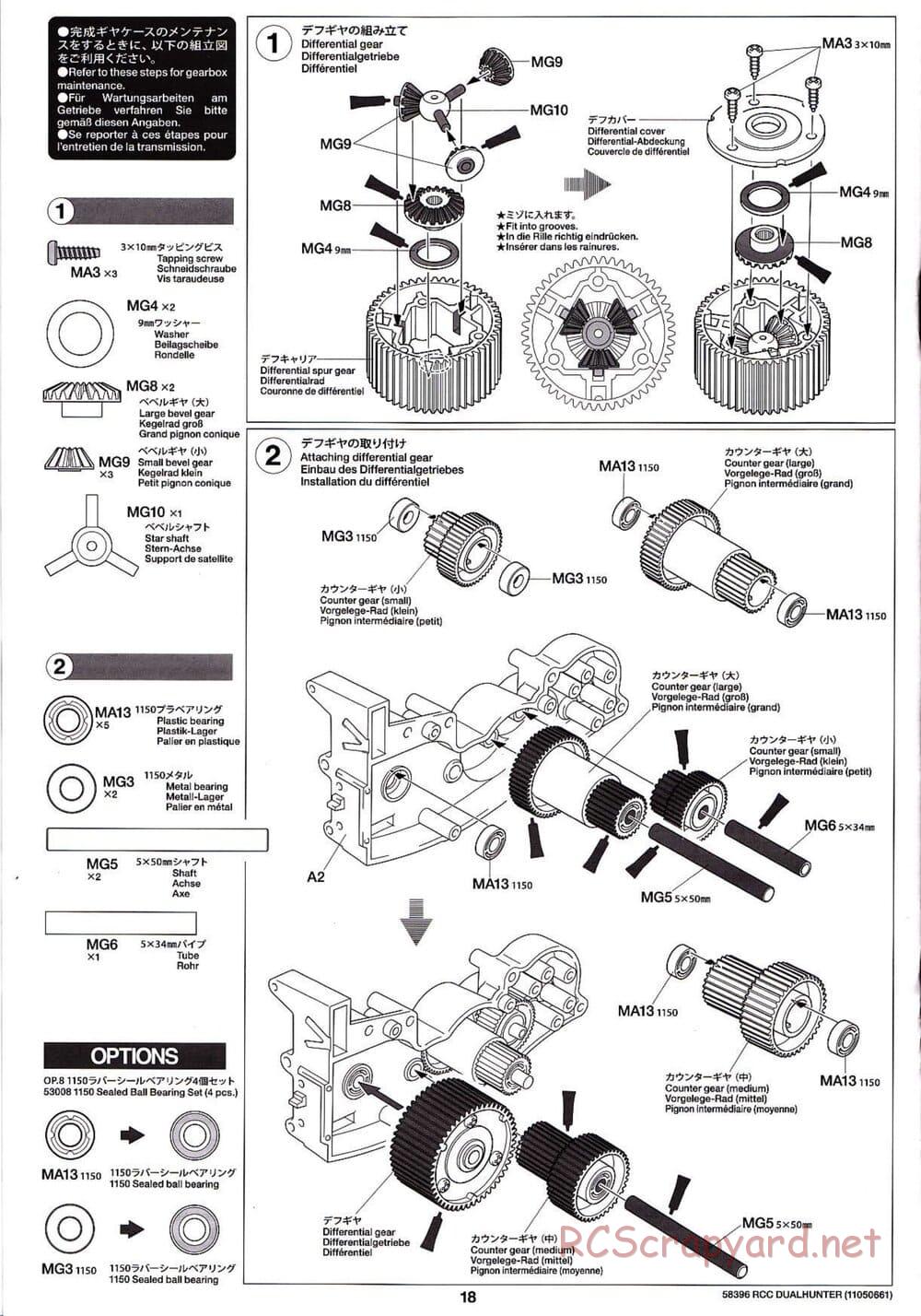 Tamiya - Dualhunter - WR-01 Chassis - Manual - Page 18