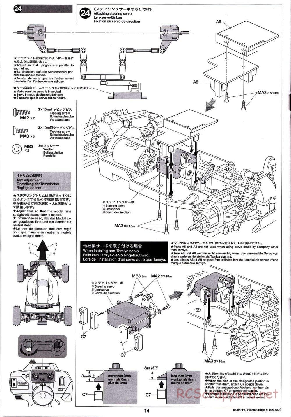 Tamiya - Plasma Edge Chassis - Manual - Page 14