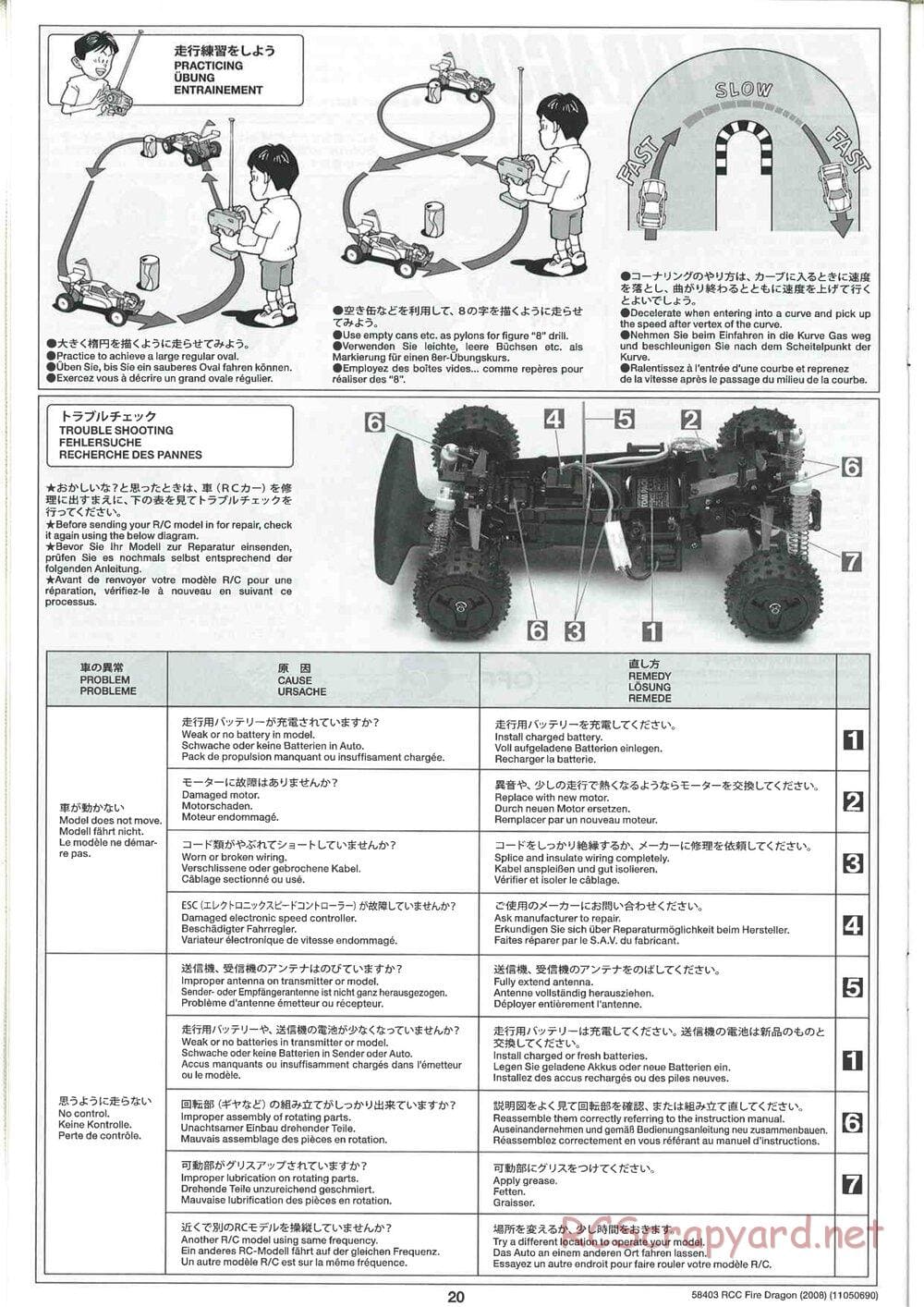 Tamiya - Fire Dragon 2008 - TS2 Chassis - Manual - Page 20