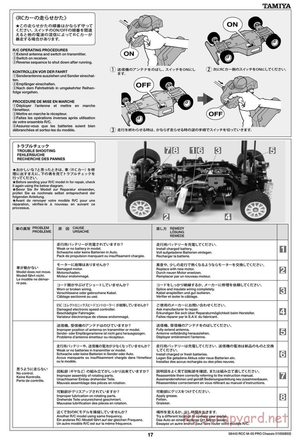 Tamiya - M05-Pro Chassis - Manual - Page 17