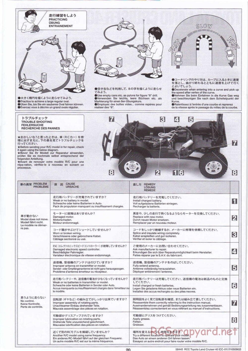 Tamiya - Toyota Land Cruiser 40 - CC-01 Chassis - Manual - Page 20