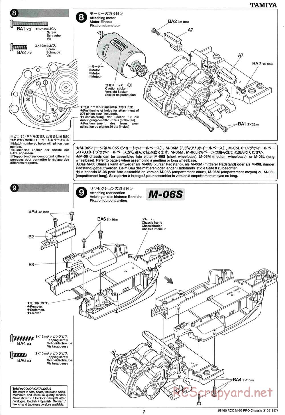 Tamiya - M-06 Pro Chassis - Manual - Page 7