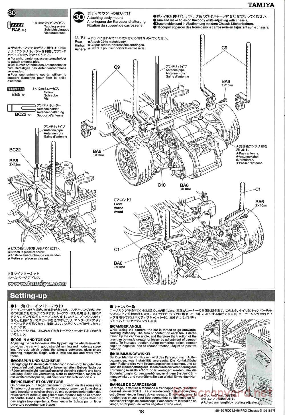 Tamiya - M-06 Pro Chassis - Manual - Page 18