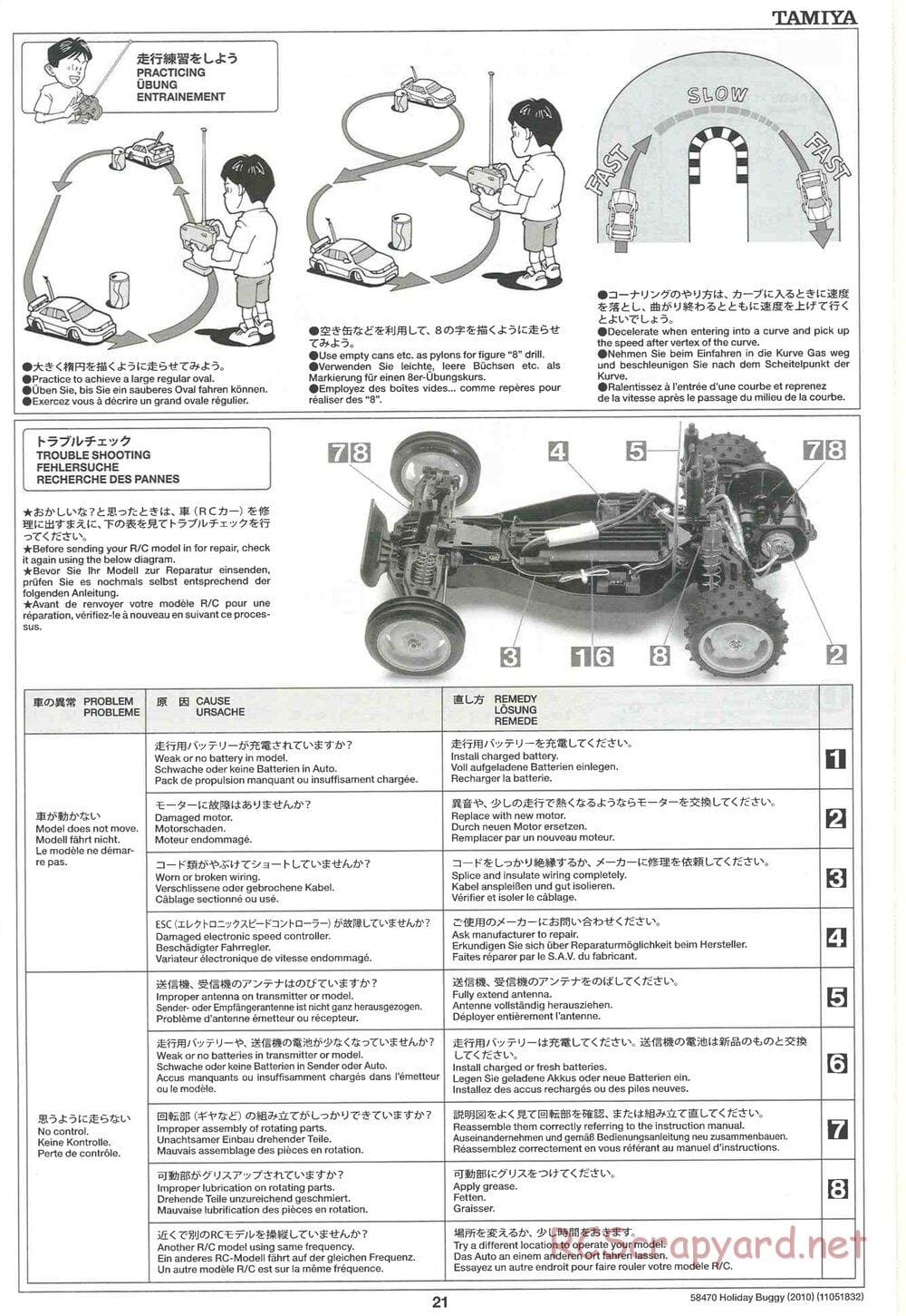Tamiya - Holiday Buggy 2010 Chassis - Manual - Page 21