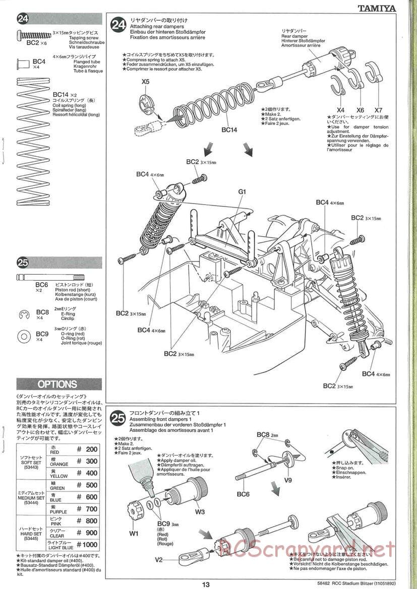 Tamiya - Stadium Blitzer 2010 - FAL Chassis - Manual - Page 13