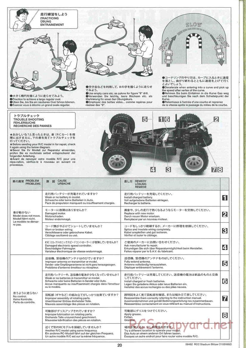 Tamiya - Stadium Blitzer 2010 - FAL Chassis - Manual - Page 20