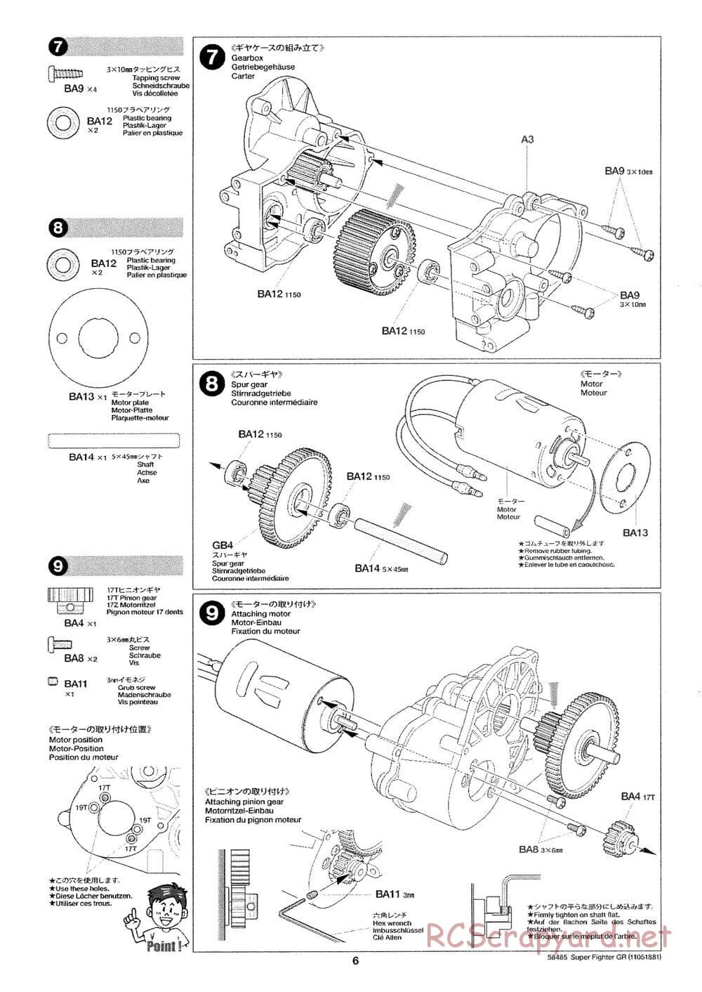 Tamiya - Super Fighter GR - DT-02 Chassis - Manual - Page 6