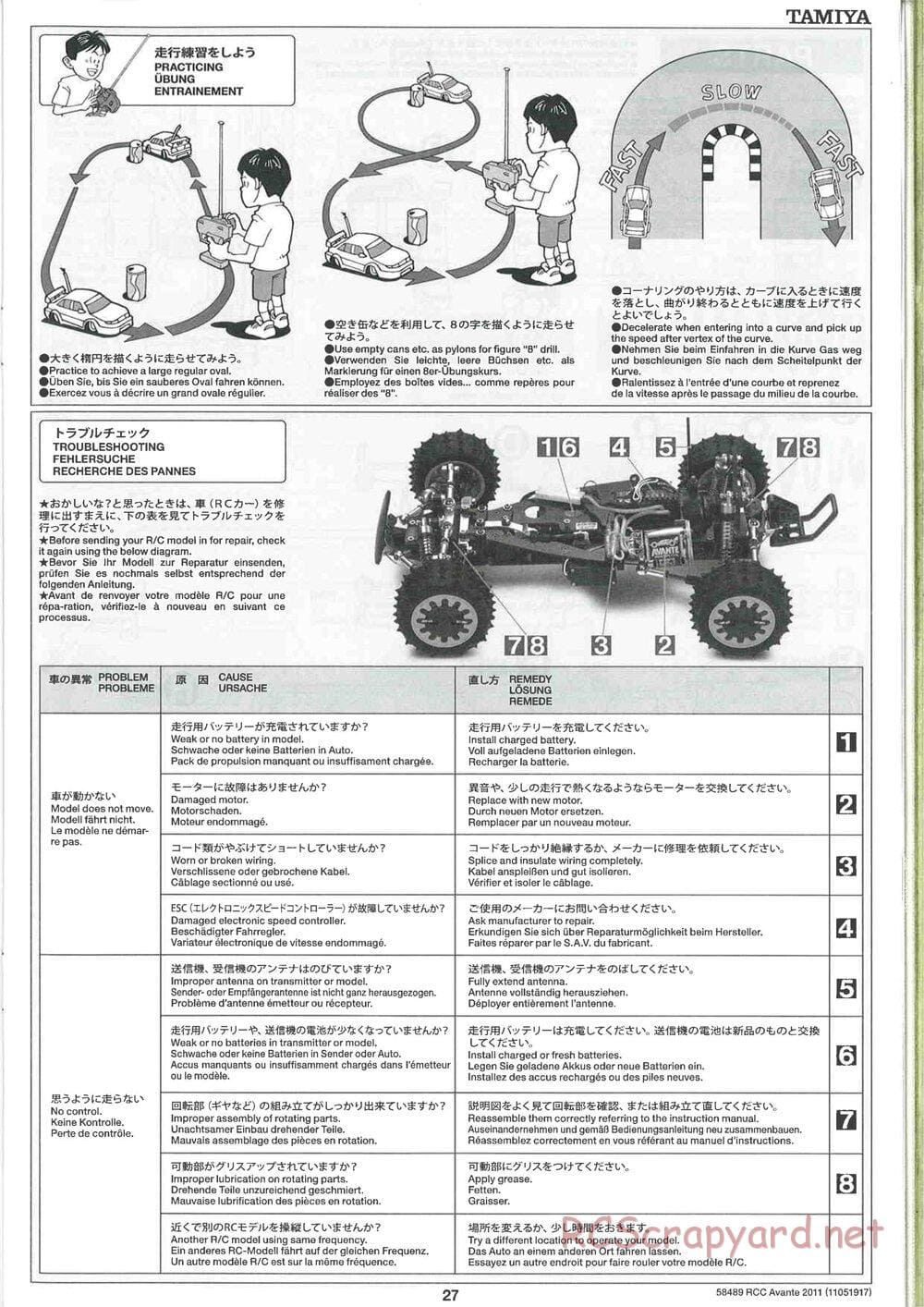 Tamiya - Avante 2011 - AV Chassis - Manual - Page 27