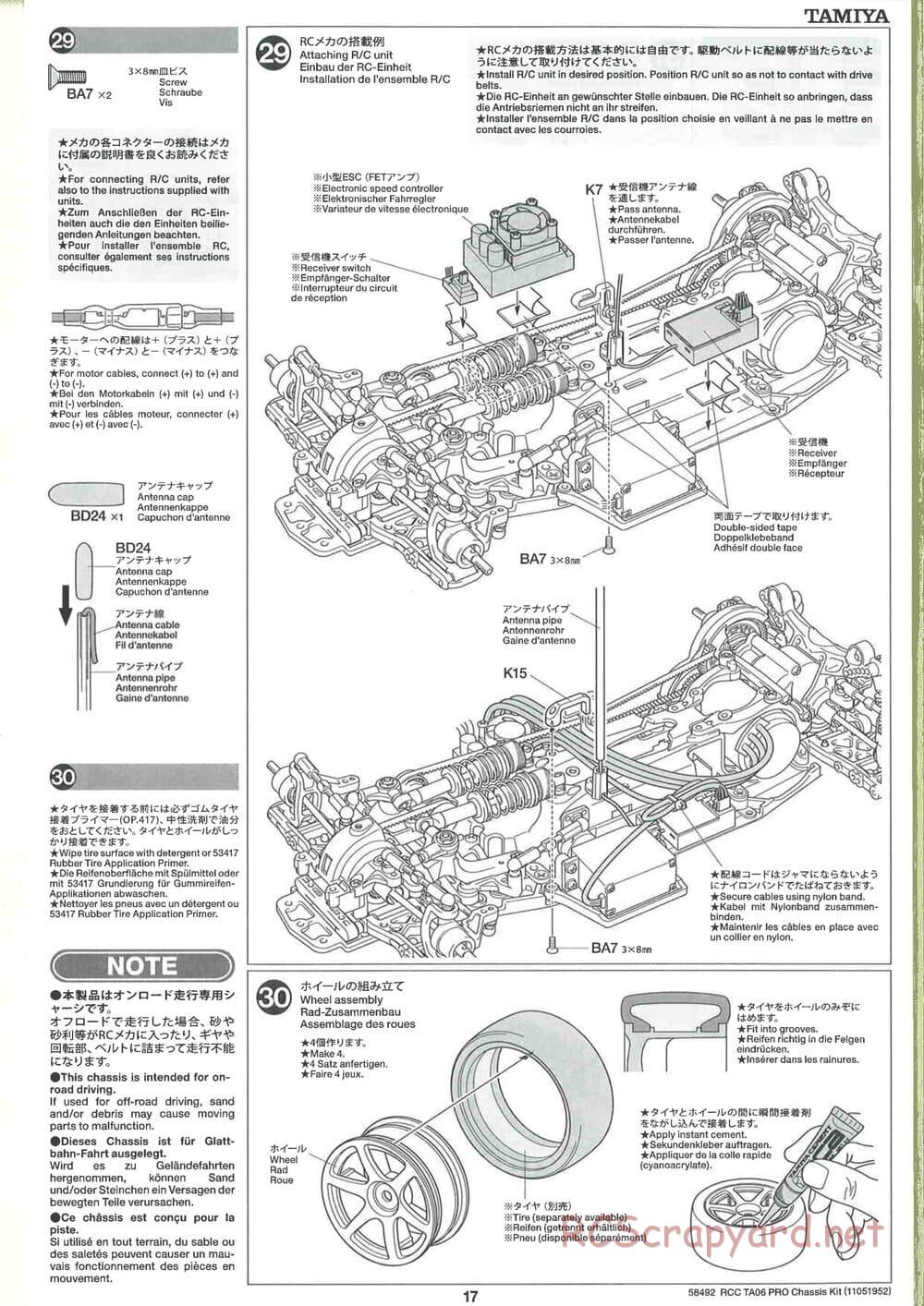 Tamiya - TA06 Pro Chassis - Manual - Page 17