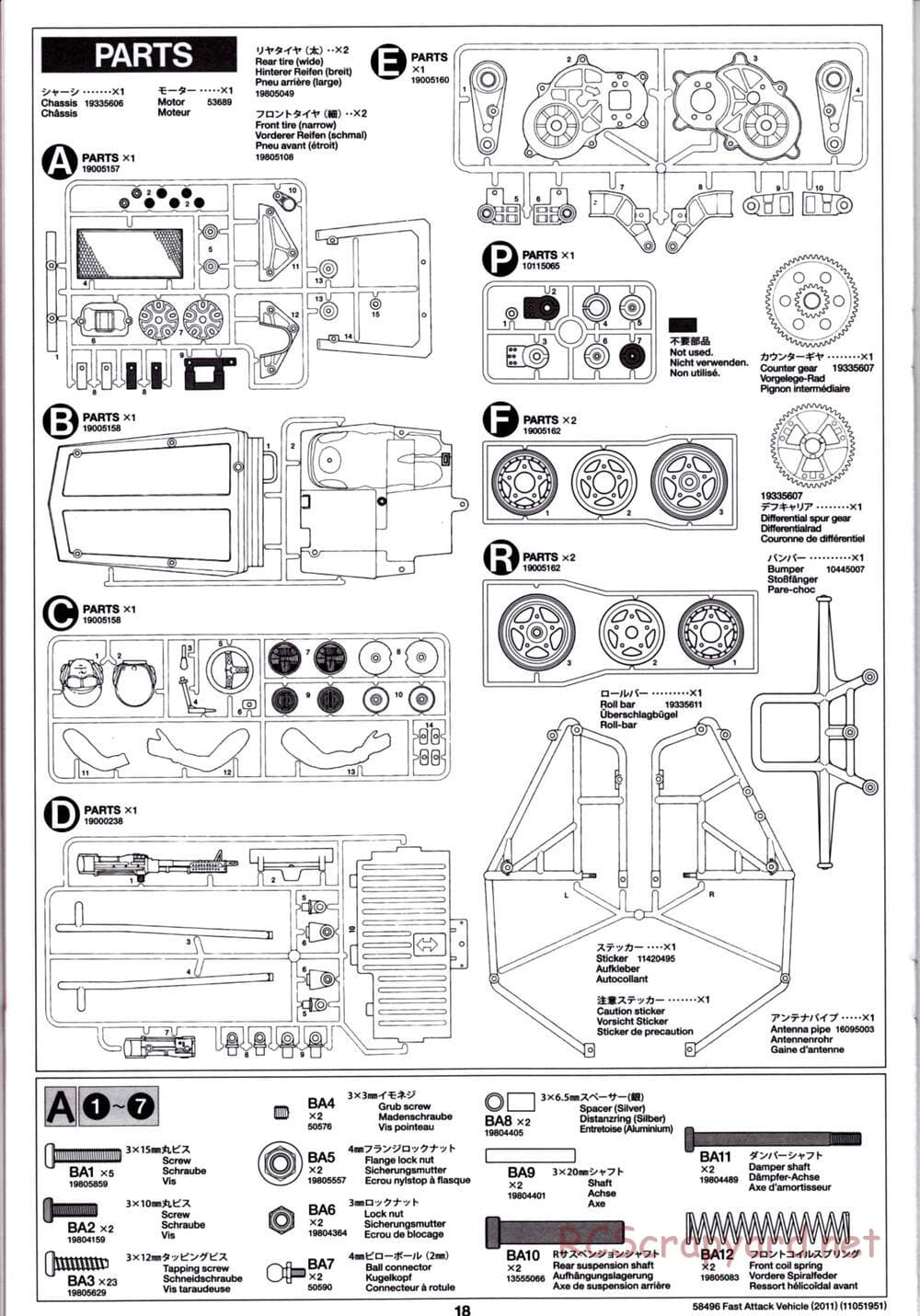 Tamiya - Fast Attack Vehicle 2011 - FAV Chassis - Manual - Page 18
