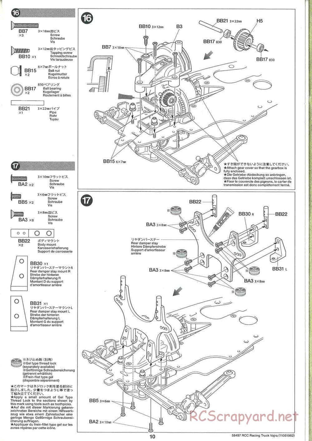 Tamiya - Vajra - AV Chassis - Manual - Page 10