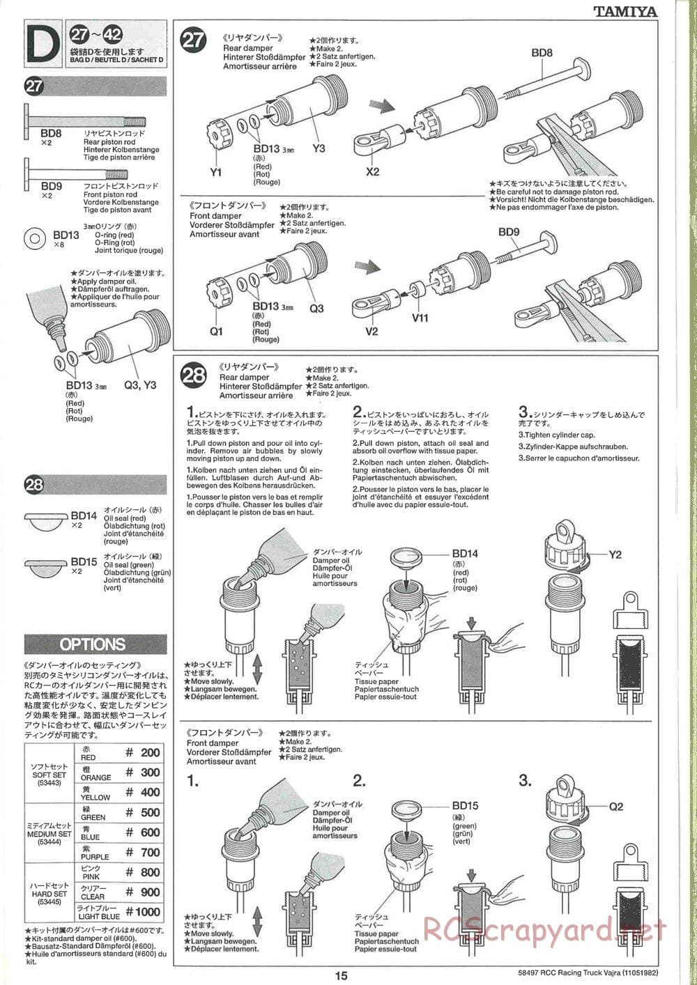 Tamiya - Vajra - AV Chassis - Manual - Page 15