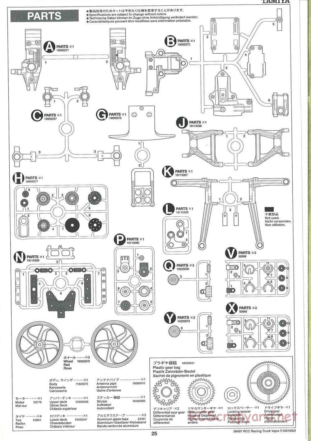 Tamiya - Vajra - AV Chassis - Manual - Page 25