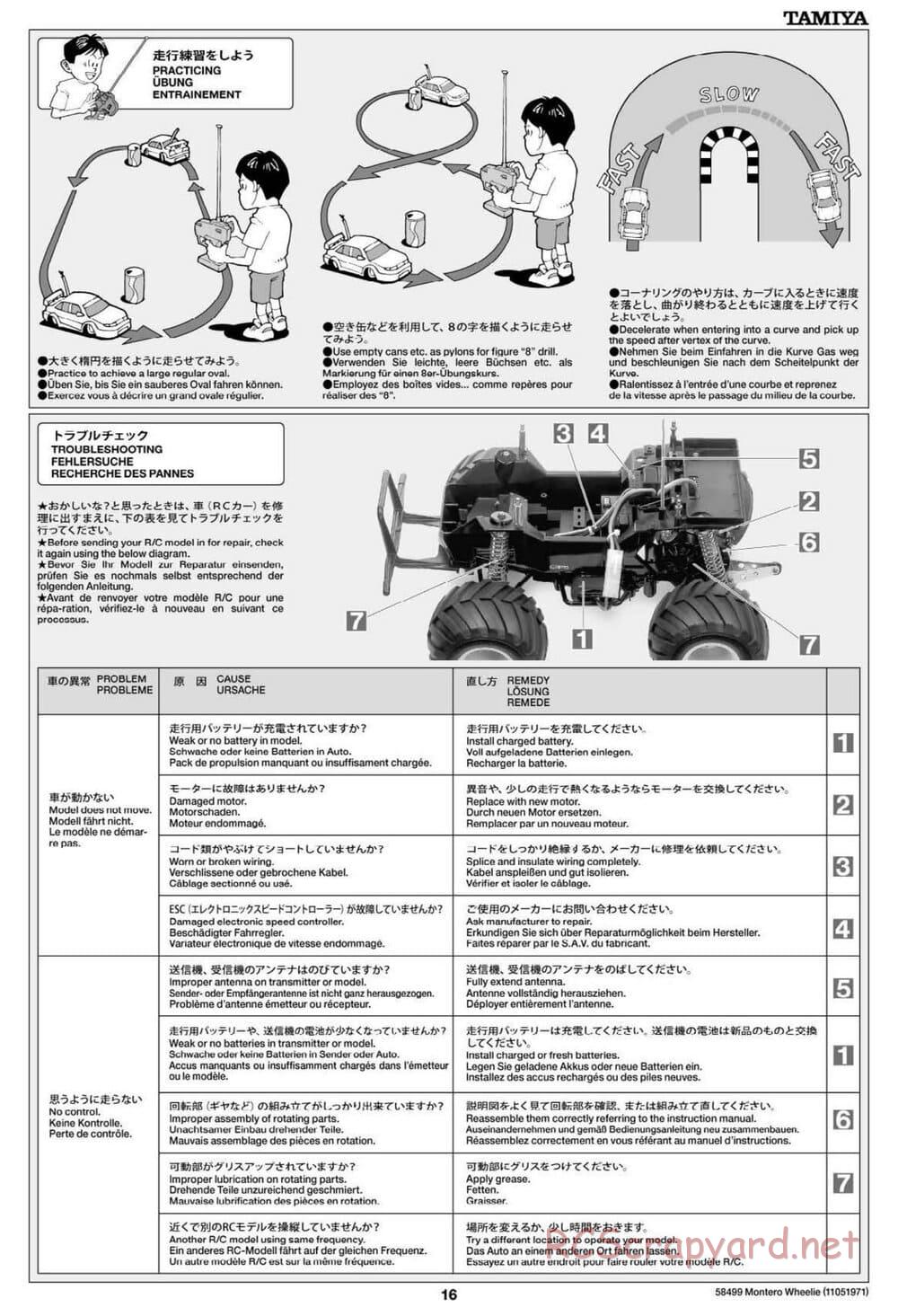 Tamiya - Mitsubishi Montero Wheelie - CW-01 Chassis - Manual - Page 16