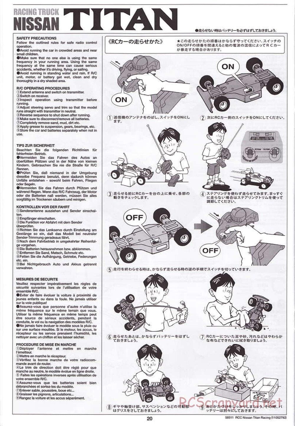 Tamiya - Nissan Titan Chassis - Manual - Page 20