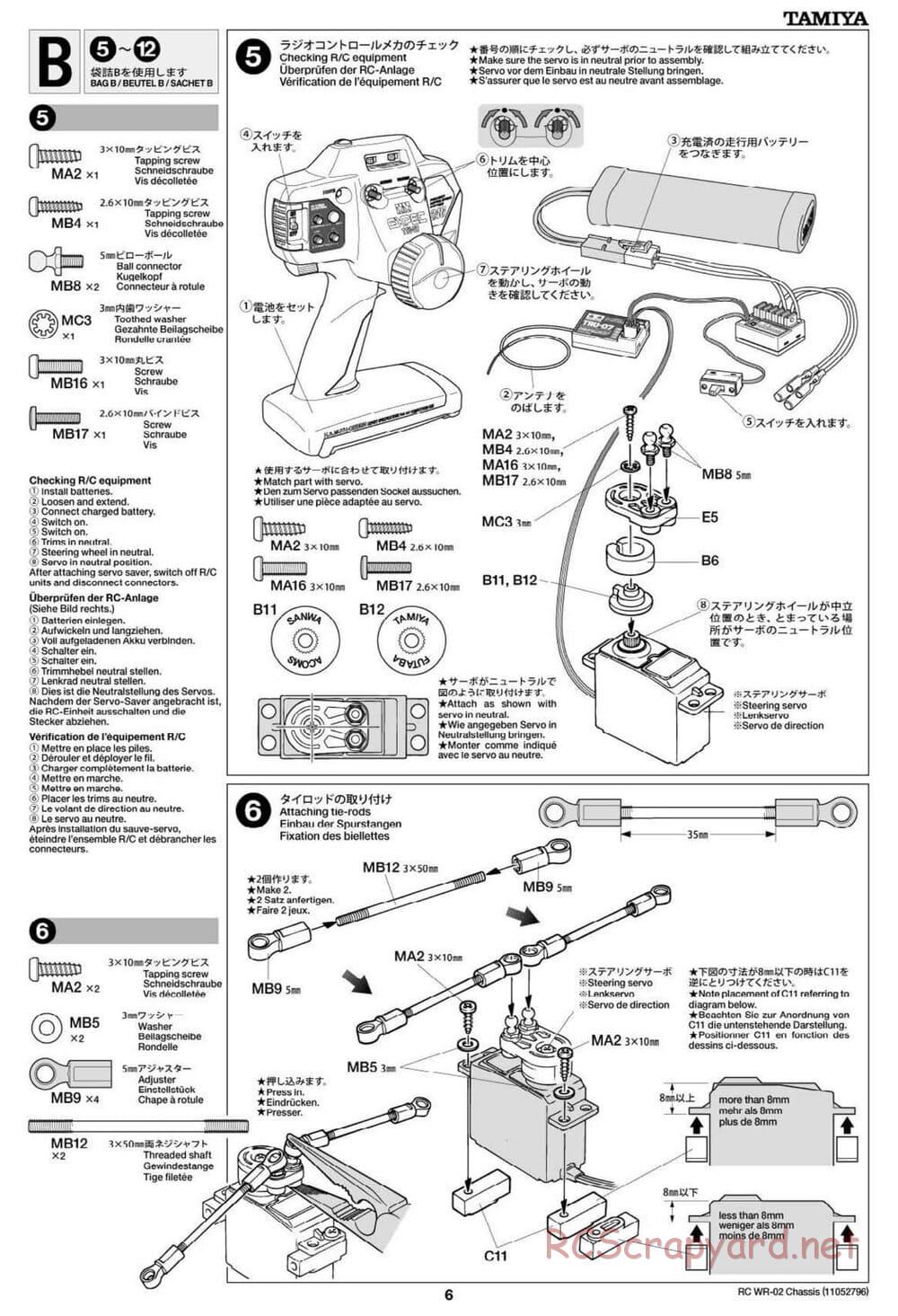 Tamiya - WR-02 Chassis - Manual - Page 6