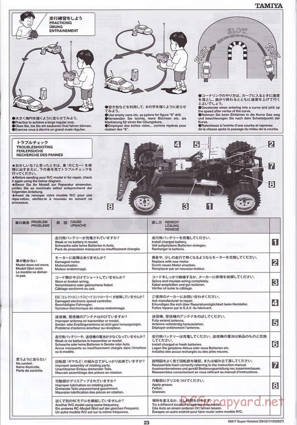 Tamiya - Super Hotshot 2012 - HS Chassis - Manual - Page 23