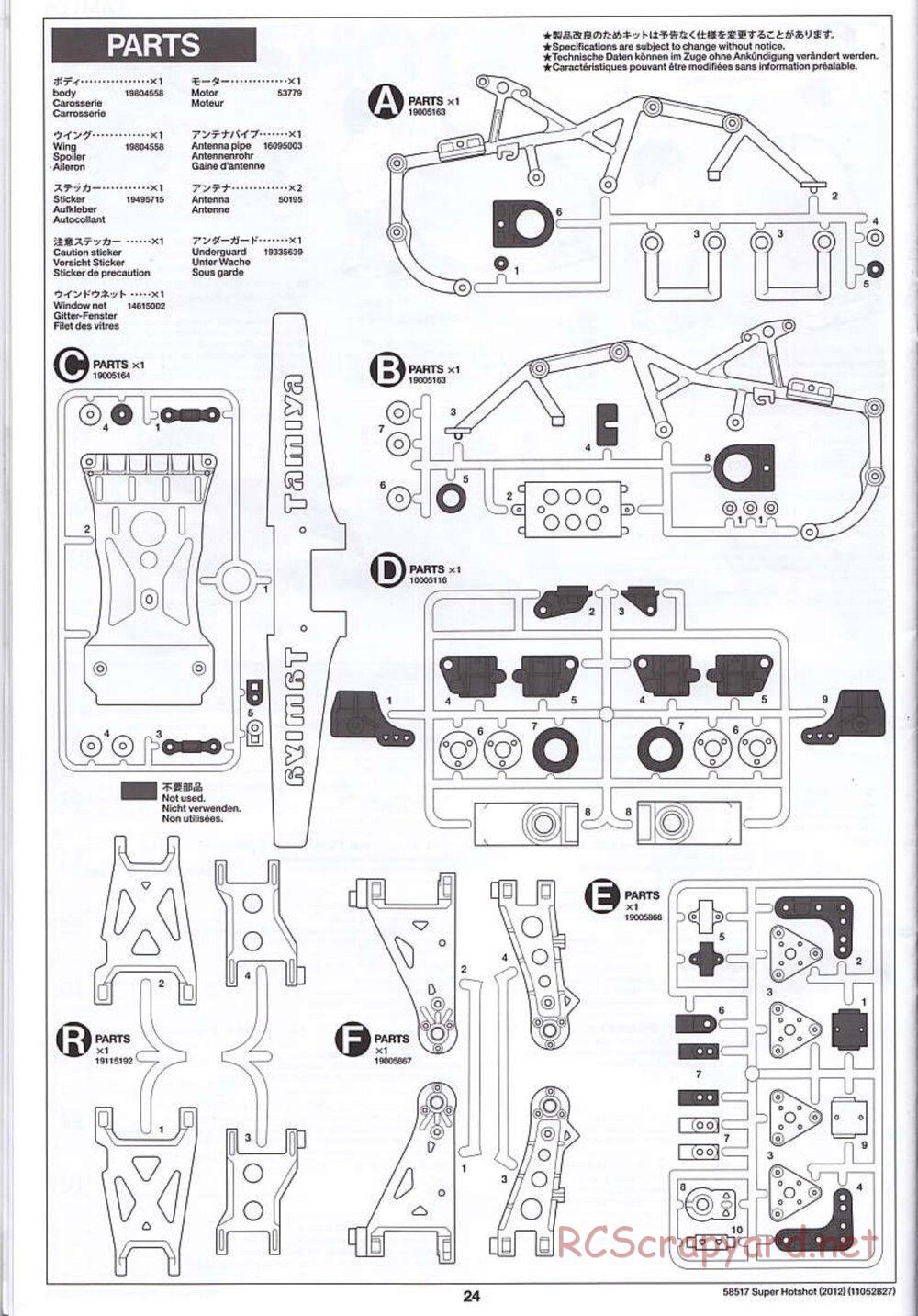 Tamiya - Super Hotshot 2012 - HS Chassis - Manual - Page 24