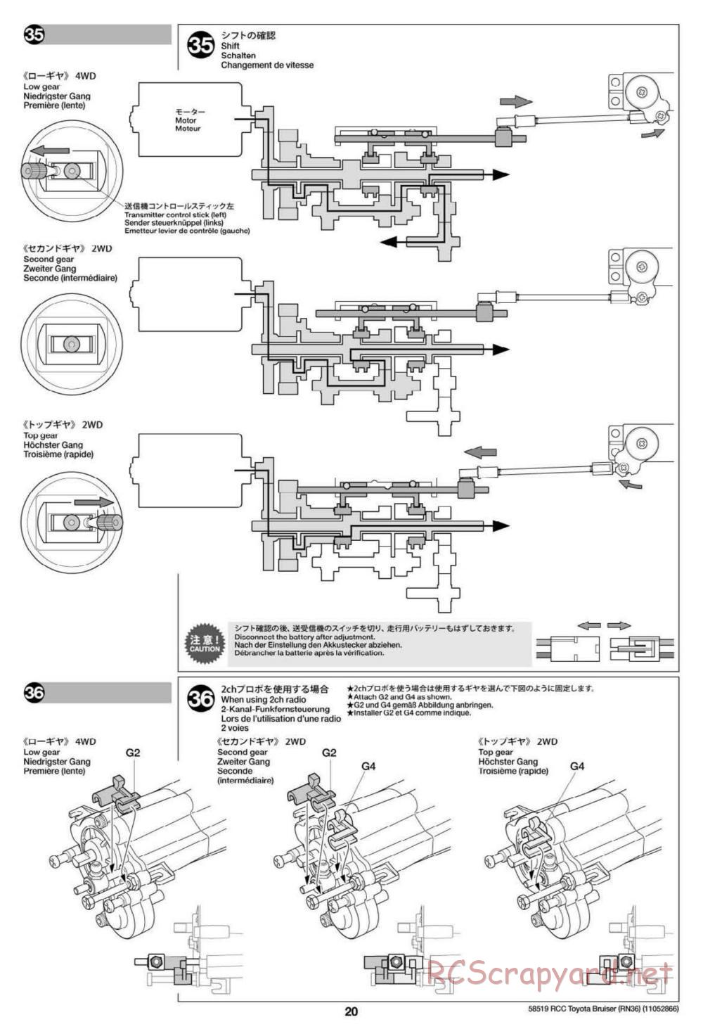 Tamiya - Toyota 4x4 Pick Up Bruiser Chassis - Manual - Page 20
