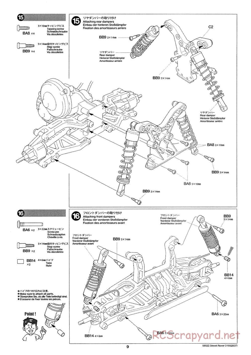 Tamiya - Street Rover Chassis - Manual - Page 10