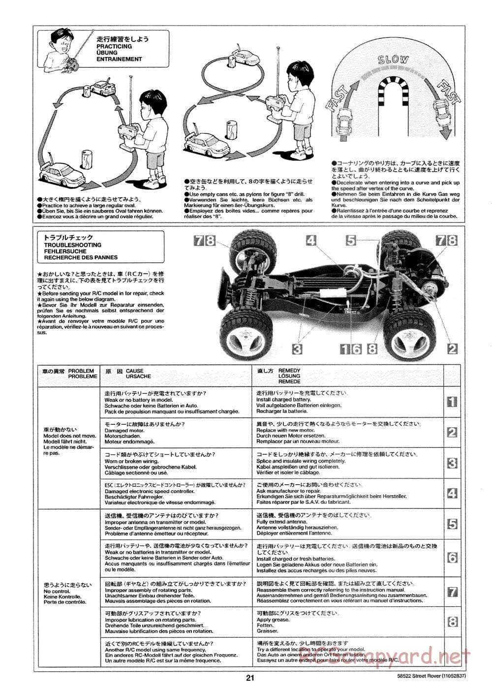 Tamiya - Street Rover Chassis - Manual - Page 22