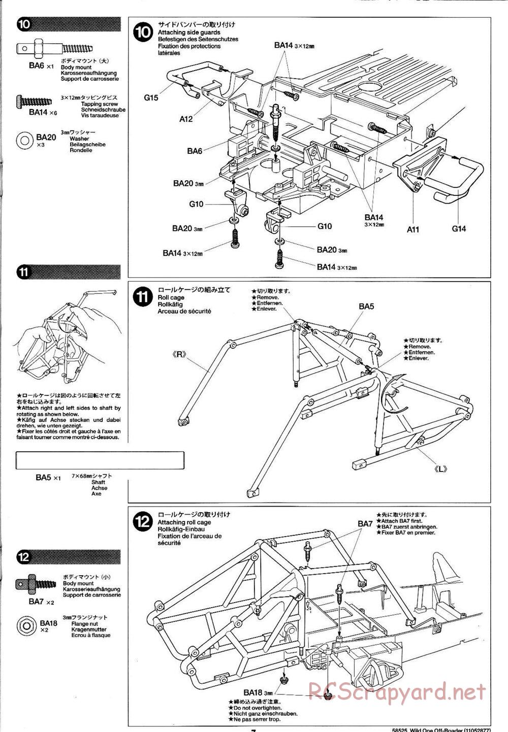 Tamiya - Wild One Off-Roader - FAV Chassis - Manual - Page 7