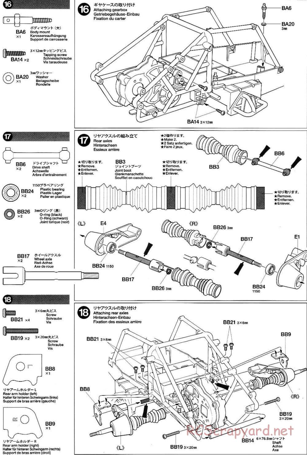 Tamiya - Wild One Off-Roader - FAV Chassis - Manual - Page 9