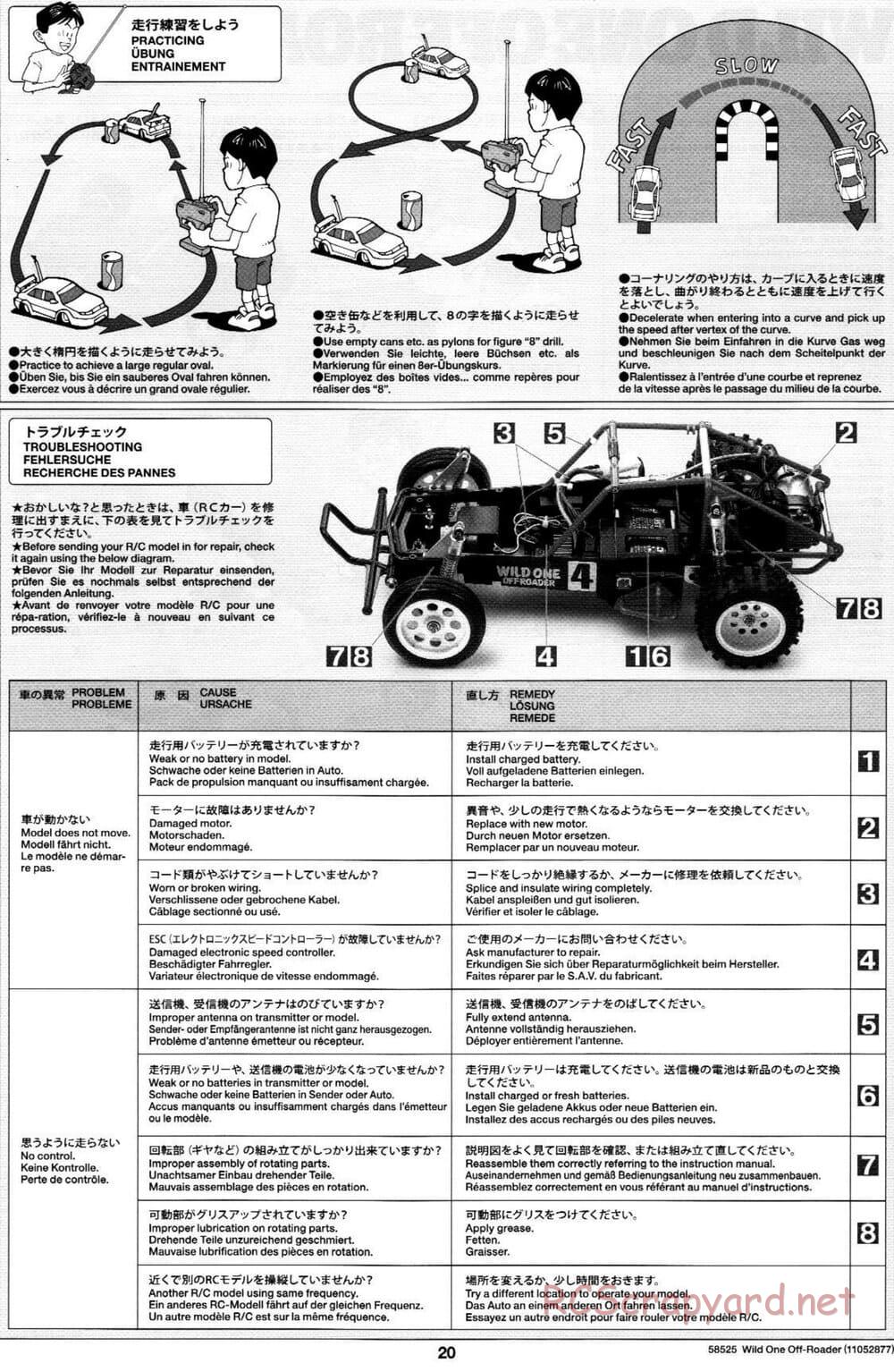 Tamiya - Wild One Off-Roader - FAV Chassis - Manual - Page 20