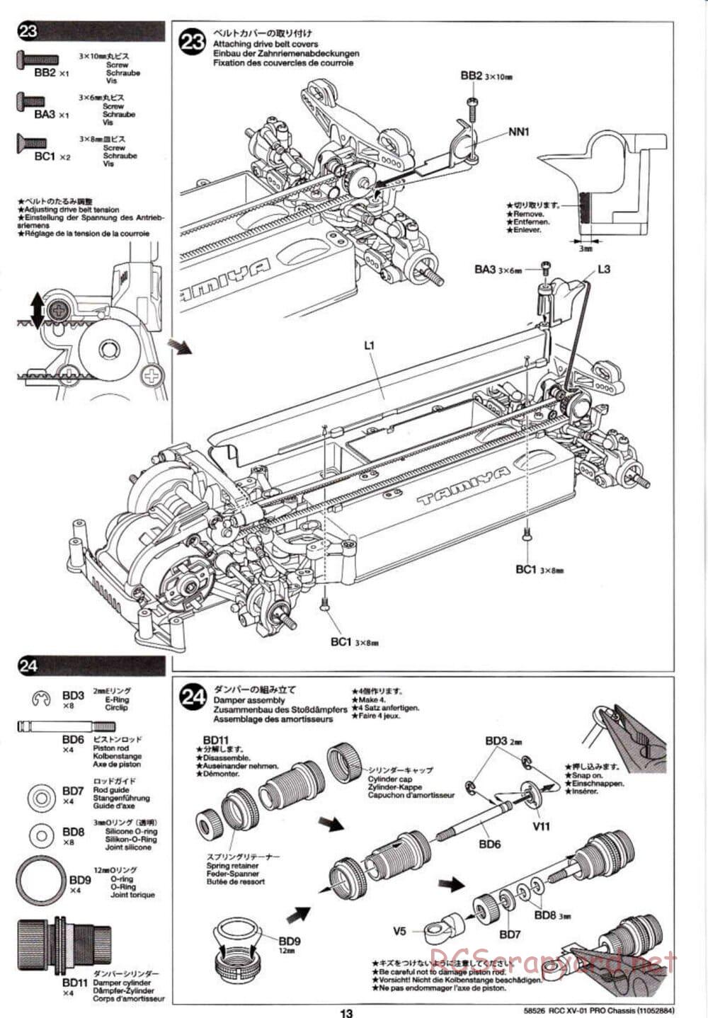 Tamiya - XV-01 PRO Chassis - Manual - Page 13