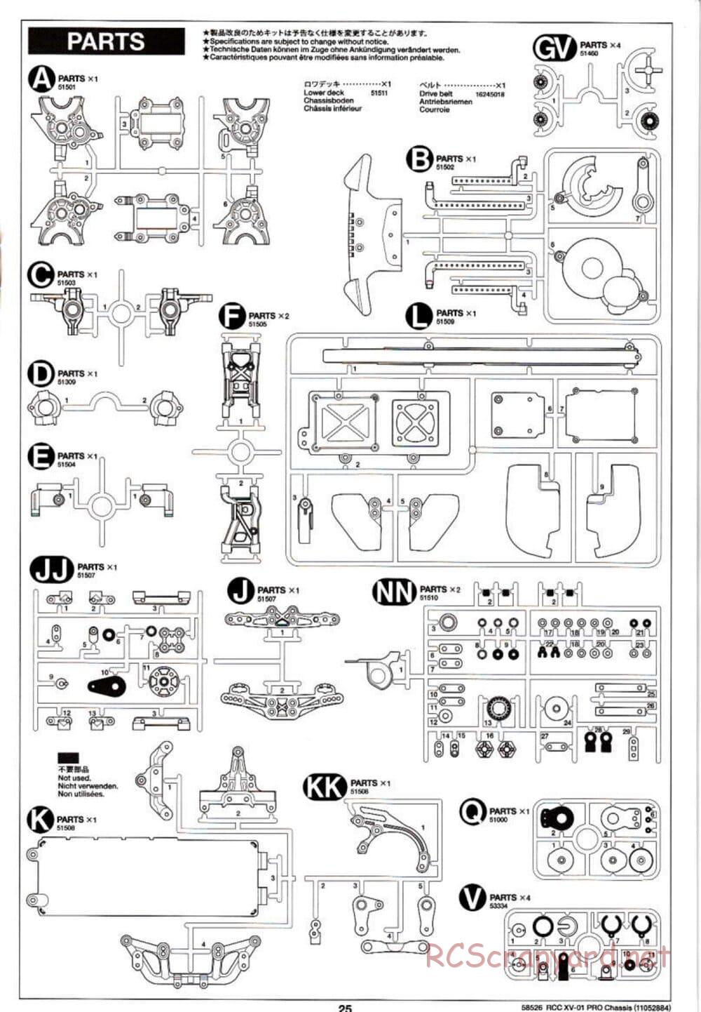 Tamiya - XV-01 PRO Chassis - Manual - Page 25