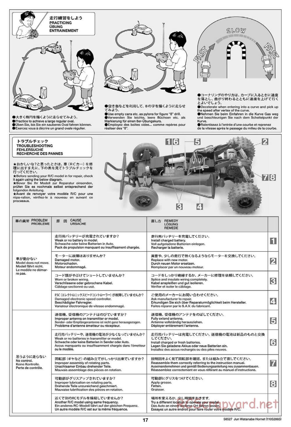 Tamiya - The Hornet by Jun Watanabe - GH Chassis - Manual - Page 17