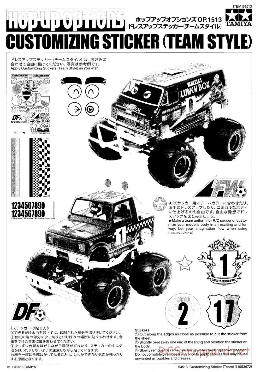 Tamiya - Suzuki Jimny (SJ30) Wheelie - WR-02 Chassis - Manual - Page 22