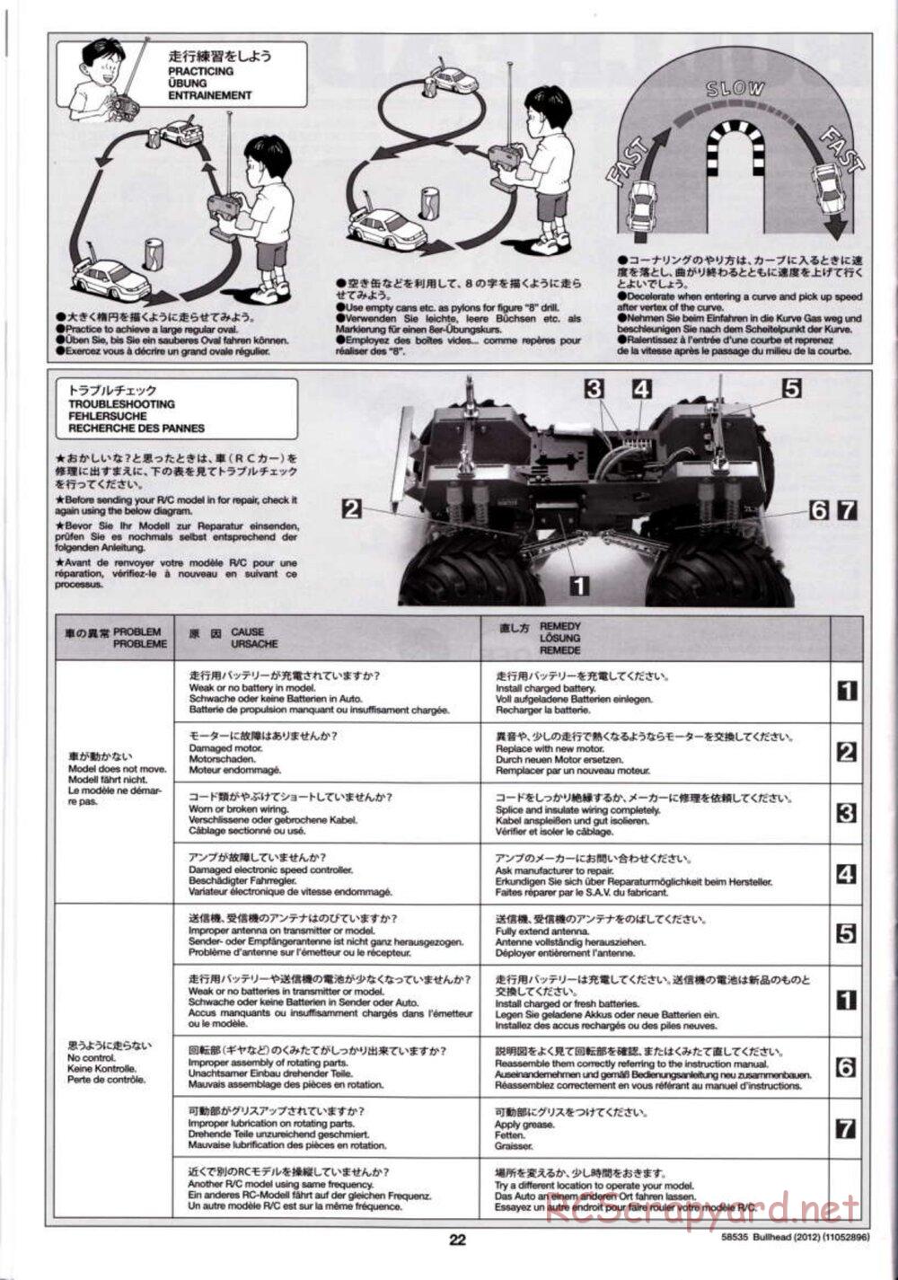 Tamiya - Bullhead 2012 - CB Chassis - Manual - Page 22