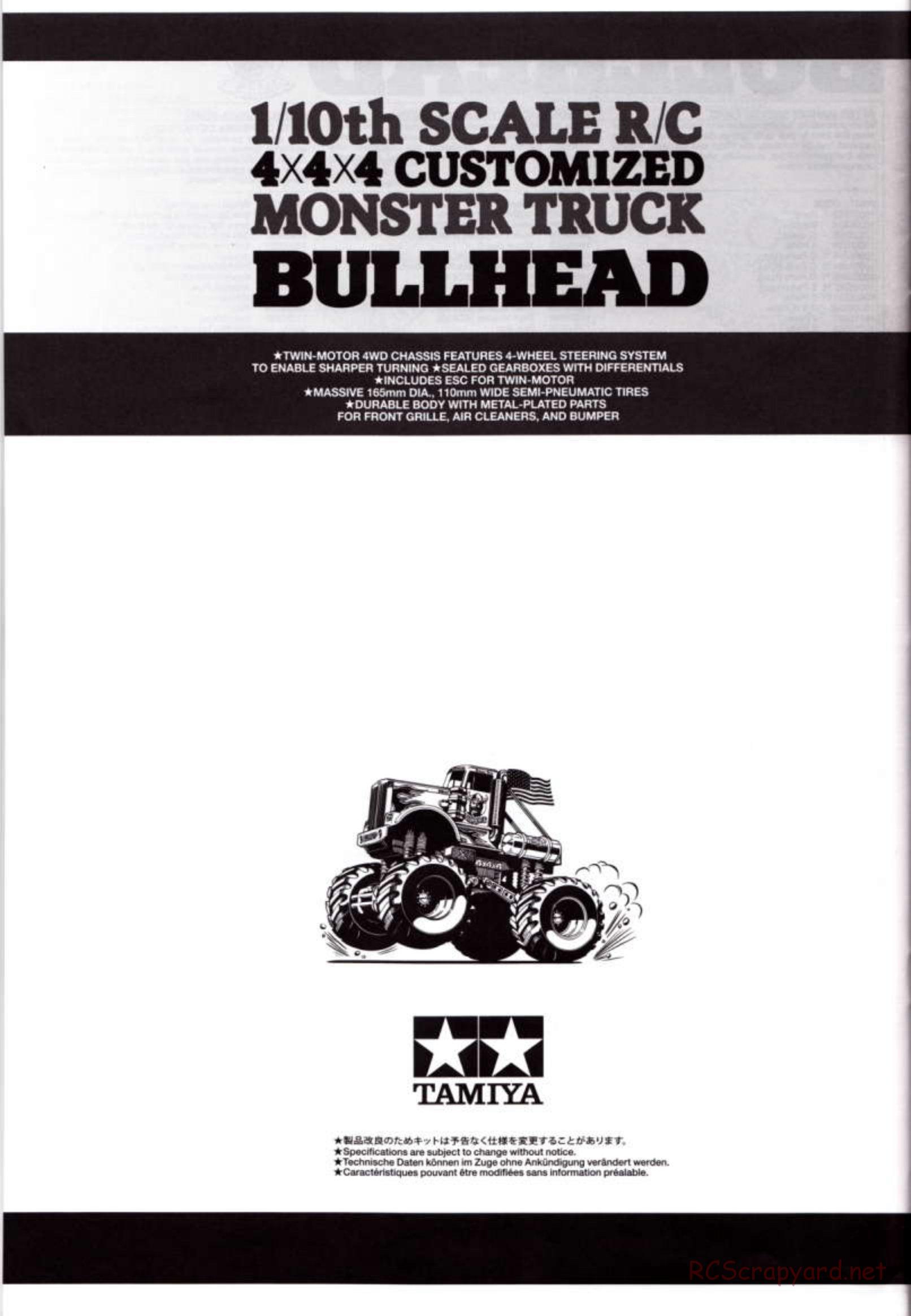 Tamiya - Bullhead 2012 - CB Chassis - Manual - Page 28