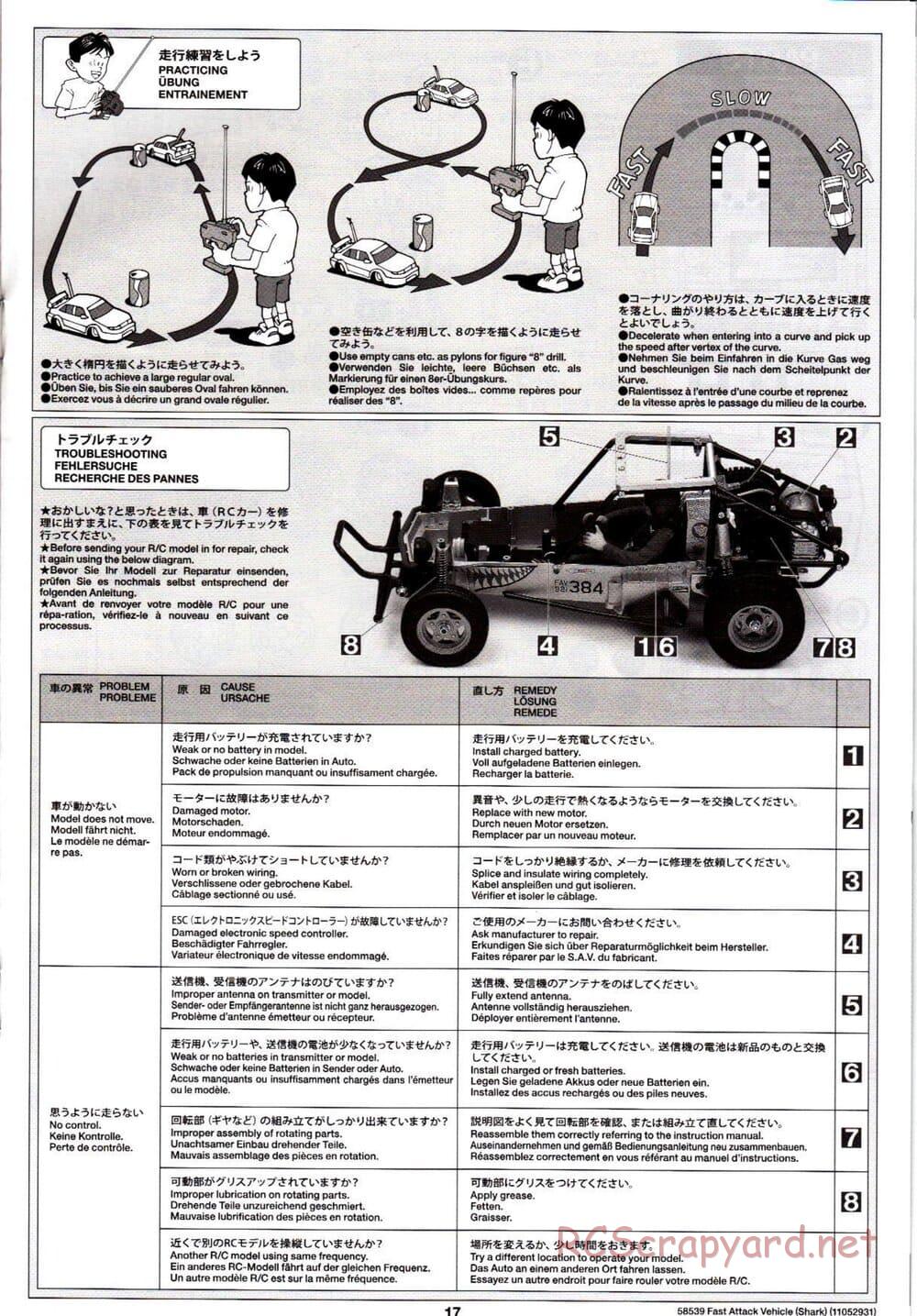 Tamiya - Fast Attack Vehicle w/ Shark Mouth - FAV Chassis - Manual - Page 17